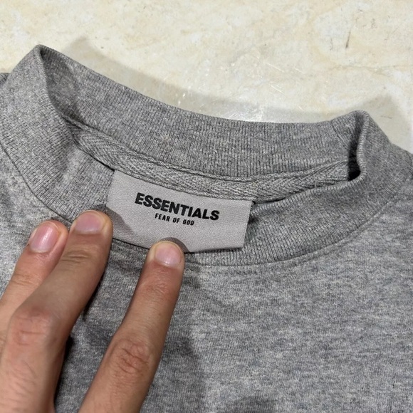 Essentials Fear Of God Kids shirt (Sz 8m) DAMAGE - Picture 3 of 10